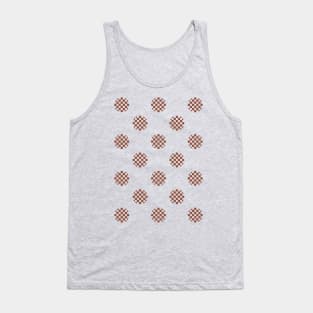 Zen Dot Pattern ICHIMATSU red Tank Top